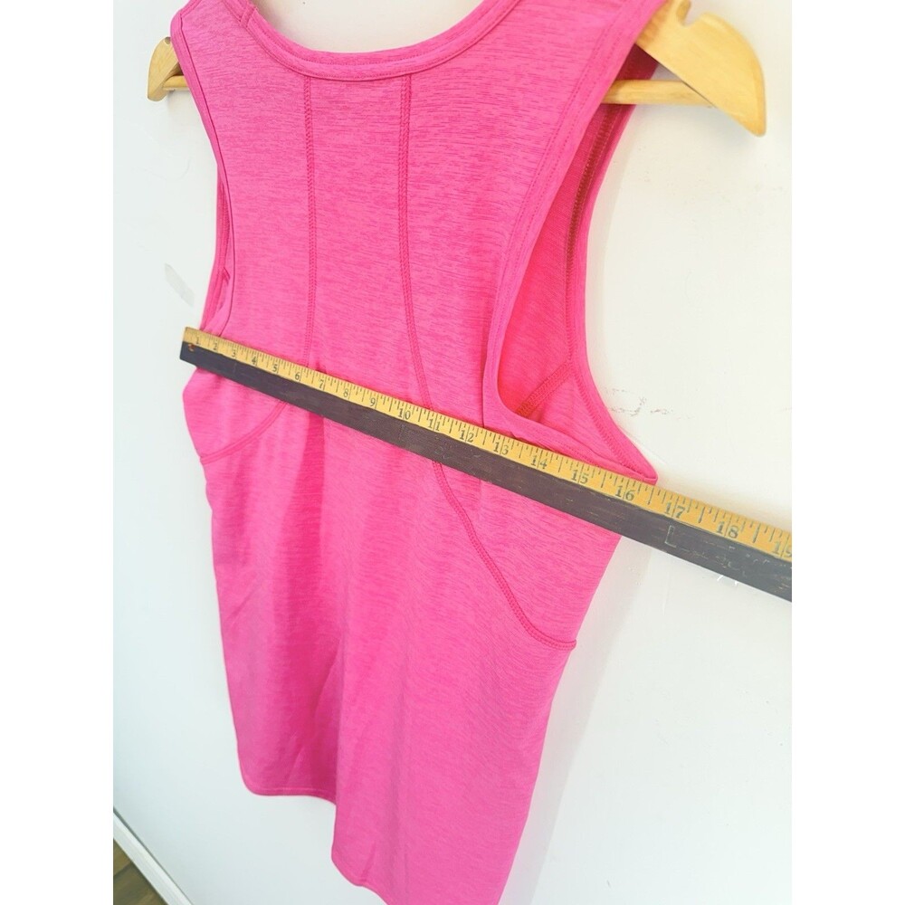 BCG Women Tank Top Training Open Back Mesh Size M Workout Pink Run Walk - Picture 3 of 7